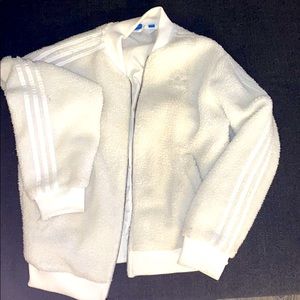 Retro adidas fleece jacket